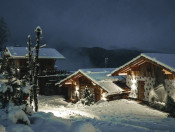 Chalet Resort ZU KIRCHWIES in Lajen - Im Winter