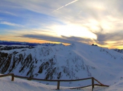 Traumhafter Winter - Sonnenaufgang in den Dolomiten mit Blick auf die Plose